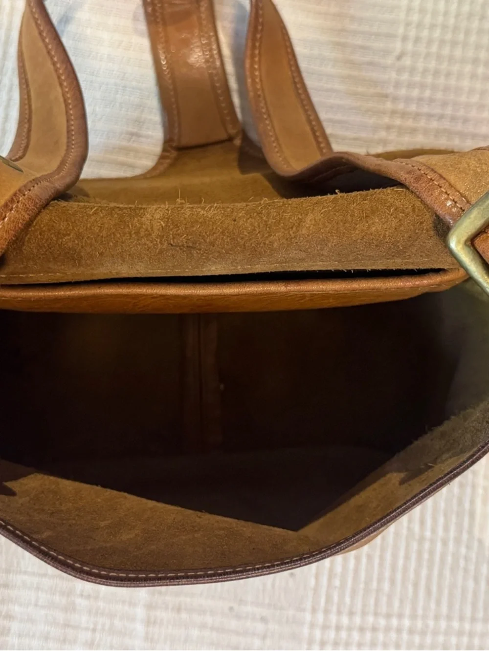 Vintage Coach Pre Creed NYC Tan Brown Leather Courier Messenger Bag 1970s - Picture 10 of 14